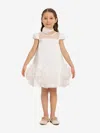 Dress & Fleur Girls Dress With Flower Choker In White