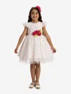 Dress & Fleur Girls Dress With Headband In White