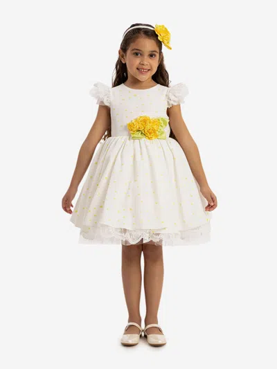 Dress & Fleur Babies'  Girls Dress With Headband In Multi