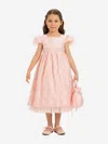 Dress & Fleur Girls Dress With Matching Bag In Pink