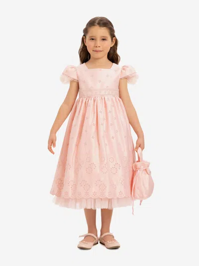 Dress & Fleur Babies'  Girls Dress With Matching Bag In Pink