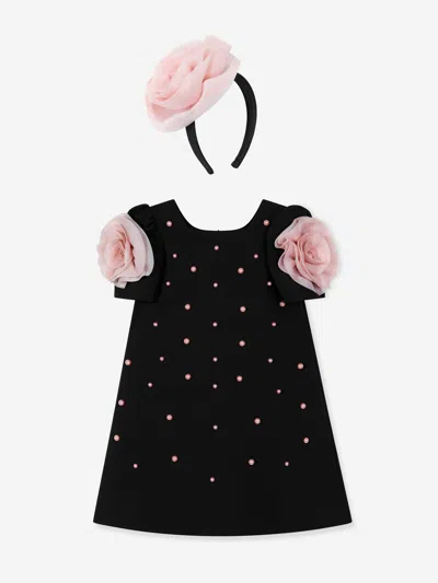 Dress & Fleur Babies'  Girls Flower Occasion Dress In Black