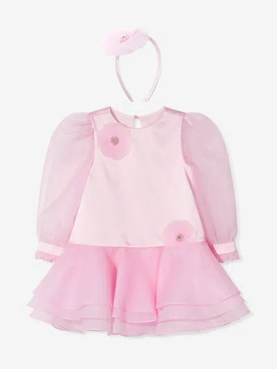 Dress & Fleur Babies'  Girls Flower Occasion Dress In Pink