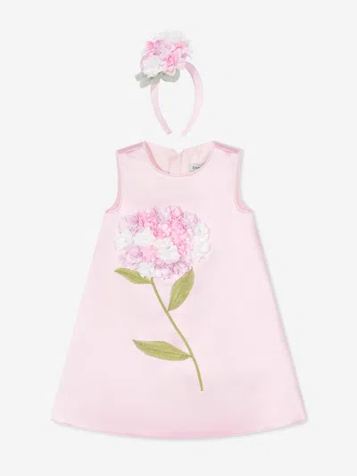 Dress & Fleur Babies'  Girls Flower Occasion Dress In Pink