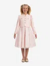 Dress & Fleur Girls Lace Dress With Bolero In Pink