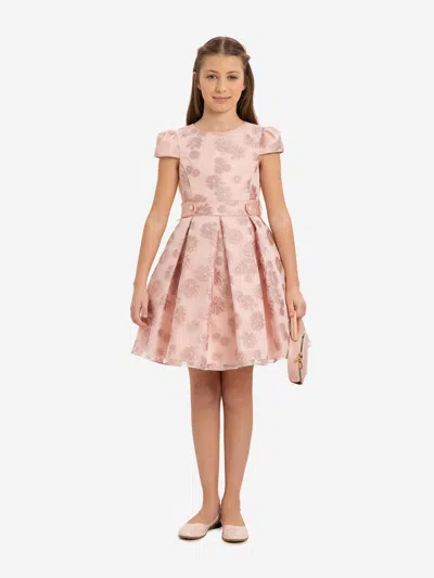 Dress & Fleur Babies'  Girls Stylish Dress With Matching Bag In Nude