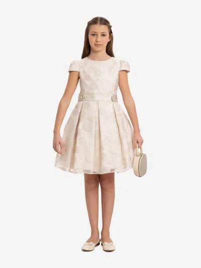 Dress & Fleur Babies'  Girls Stylish Dress With Matching Bag In White