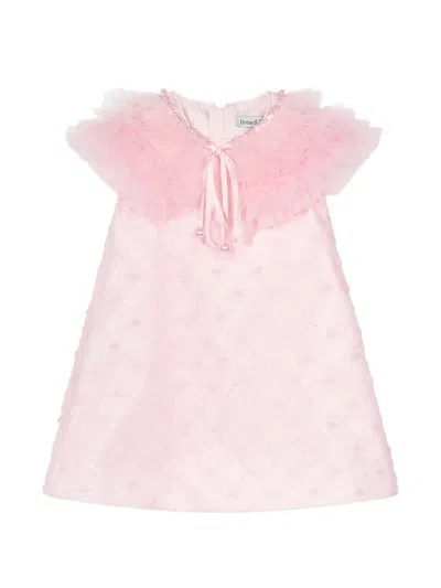 Dress & Fleur Kids' Ruffled-trim Dress In Pink