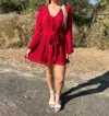 Dress Day Gonna Be Amazing Romper In Burgundy In White