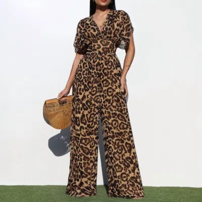 Dress Day Run The Wild Jumpsuit In Leopard Print In Animal Print