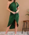 Dress Day With The Wildflowers One-shoulder Dress In Green
