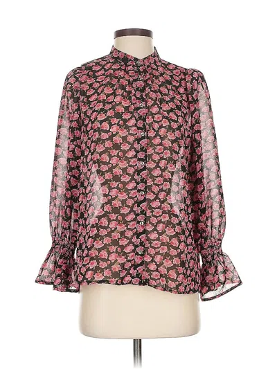 Pre-owned Dress Forum 3/4 Sleeve Blouse In Pink