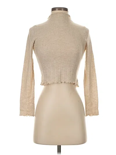 Pre-owned Dress Forum 3/4 Sleeve Top In Brown