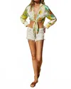 Dress Forum Alana Palm Leaf Top In Sun Struck Tropical In Multi