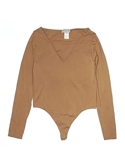 Pre-owned Dress Forum Bodysuit In Brown