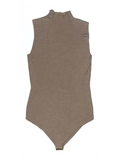 Pre-owned Dress Forum Bodysuit In Brown