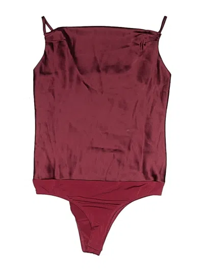 Dress Forum Bodysuit In Burgundy