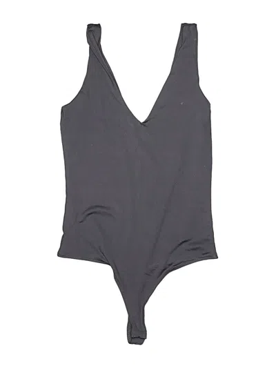 Pre-owned Dress Forum Bodysuit In Gray