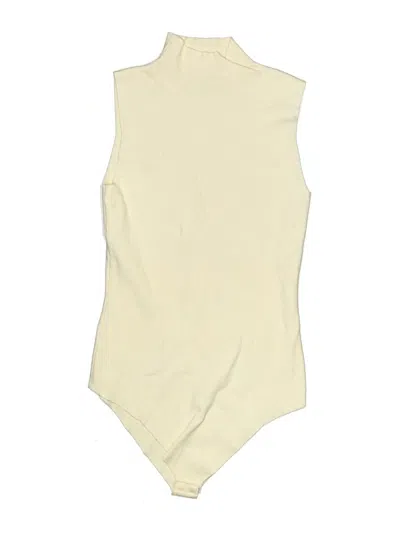 Pre-owned Dress Forum Bodysuit In Ivory