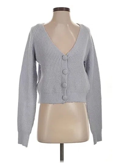 Pre-owned Dress Forum Cardigan Sweater In Gray