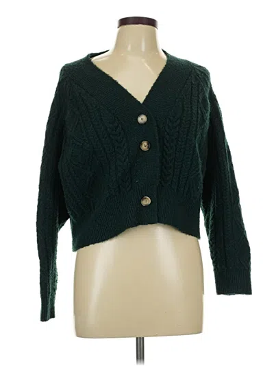 Pre-owned Dress Forum Cardigan Sweater In Green