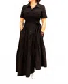 Dress Forum Cargo Shirt Maxi Dress In Black In Black