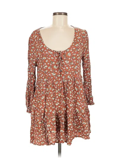 Pre-owned Dress Forum Casual Dress In Brown