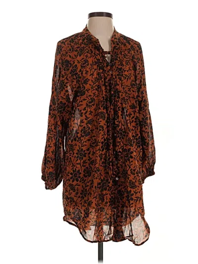 Pre-owned Dress Forum Casual Dress In Brown