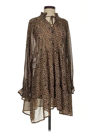 Pre-owned Dress Forum Casual Dress In Brown