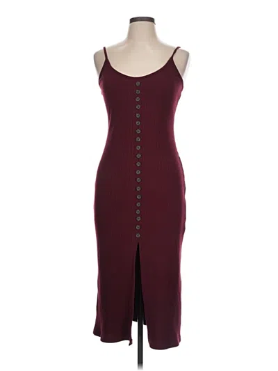 Pre-owned Dress Forum Casual Dress In Burgundy