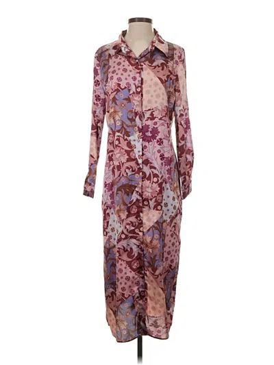 Pre-owned Dress Forum Casual Dress In Burgundy
