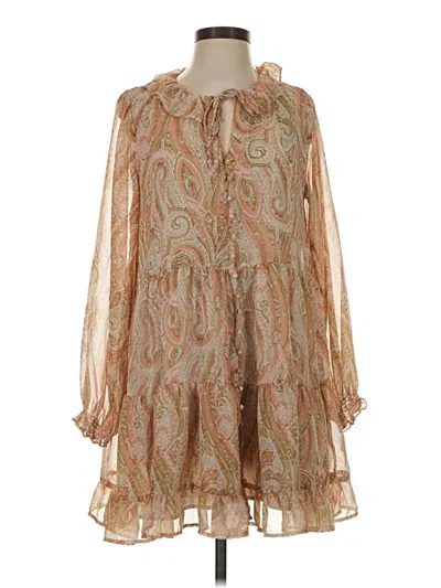Pre-owned Dress Forum Casual Dress In Tan