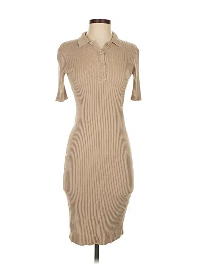 Pre-owned Dress Forum Casual Dress In Tan