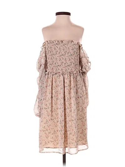 Pre-owned Dress Forum Casual Dress In Tan