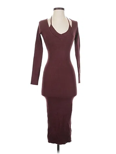 Pre-owned Dress Forum Cocktail Dress In Burgundy