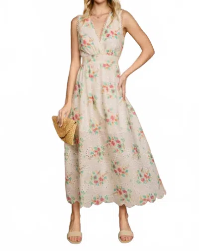 Dress Forum Everbloom Maxi Dress In White In Neutral