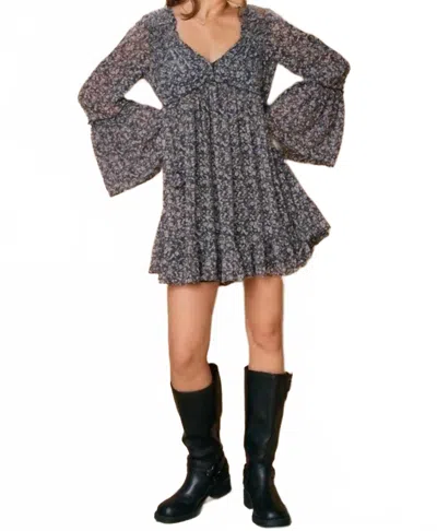 Dress Forum Firefly Mini Dress In Multi In Gray