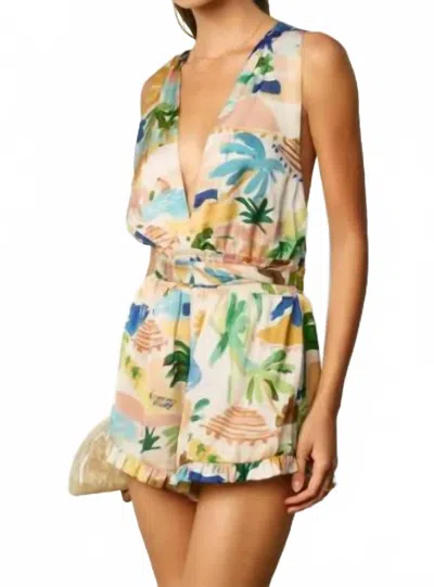 Dress Forum Halter Romper In Isla In Multi
