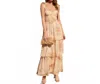 Dress Forum Have My Heart Corset Layered Maxi Dress In Soft Rose In Brown
