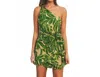Dress Forum Ibiza Palm Mini Dress In Green In Green