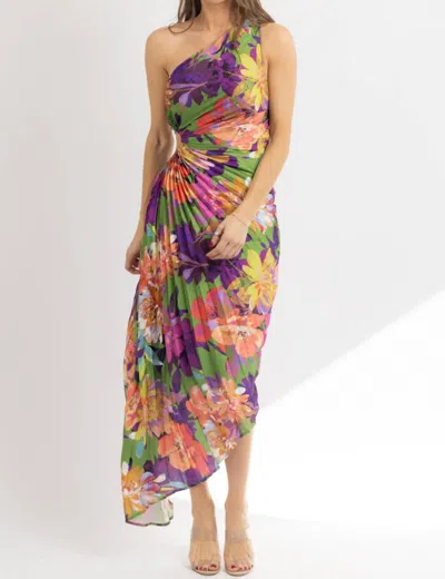 Dress Forum Ibiza Rio Pleat Midi Dress In Multi