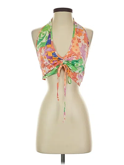 Pre-owned Dress Forum Kimono In Orange