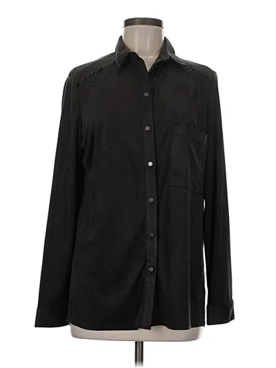 Pre-owned Dress Forum Long Sleeve Blouse In Black