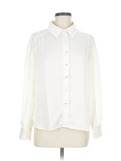 Pre-owned Dress Forum Long Sleeve Blouse In Ivory