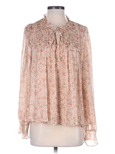 Pre-owned Dress Forum Long Sleeve Blouse In Pink