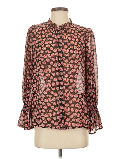 Pre-owned Dress Forum Long Sleeve Blouse In Pink