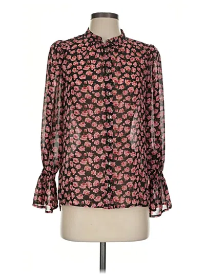 Pre-owned Dress Forum Long Sleeve Blouse In Pink