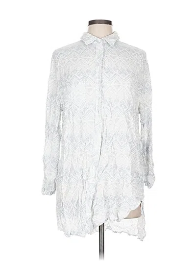 Pre-owned Dress Forum Long Sleeve Blouse In Silver