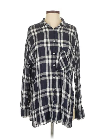 Pre-owned Dress Forum Long Sleeve Button Down Shirt In Gray