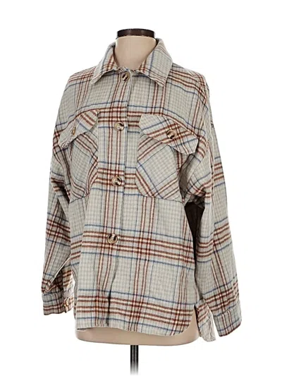 Pre-owned Dress Forum Long Sleeve Button Down Shirt In Gray